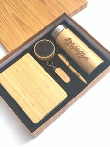5pcs wooden corporate gift set