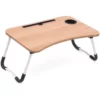 Collapsible laptop table brown
