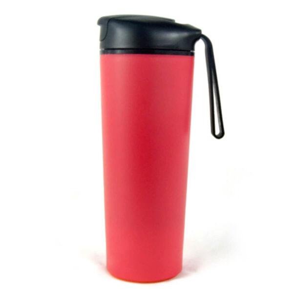 Double wall suction mug red