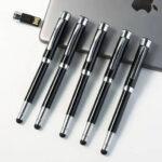 Executive metal stylus pen with 8gb flash drive