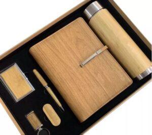 6pcs bamboo corporate gift set