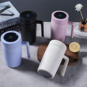 Office coffee cup with LED display